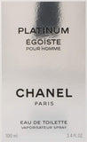 Chanel Platinum Egoiste Pour Homme Eau De Toilette 100ml