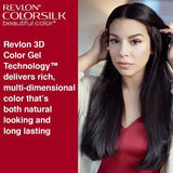 Revlon Colorsilk Hair Color - No Ammonia, With Keratin & 3D Color Gel Technology, 155.61 g Brown Black 2N
