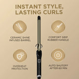IKONIC CURLING TONG- 22MM (BLACK & GOLDEN)