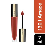 Loreal Paris Rouge Signature Matte Liquid Lipstick - Soft-Matte Finish, Super-Lightweight Formula, 7 g 130 I Amaze