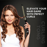IKONIC CURLING TONG- 19MM (BLACK & GOLDEN)