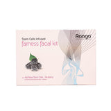Raaga Professional Stem Cells Infused Fairness Facial Kit | Mulberry, Alp Rose Stem Cells | Reduces Dark Spots | 6 Step Facial Kit for All Skin Types (61 gm)