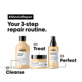 L'oreal Professionnel Paris Absolut Repair Hair Oil For Dry & Damaged Hair, 90ml 10-in-1 Multi-benefit Leave-in Hair Oil With Wheat Germ Oil