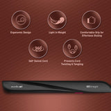 Ikonic Go Straight Hair Straightener, Black & Pink | Floating & Ceramic Plates| Lock Function| Quick & Easy to Use