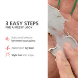 Schwarzkopf Professional OSiS+ Mess Up Hair Styling Matte Paste | Easy to apply and Wash | Medium Hold | Dry and Non-Greasy | Matte finish| 100 ml