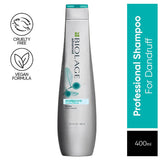 Biolage Professional Scalppure Anti-Dandruff Shampoo, 400ml | Removes Visible Flakes from 1st Use, Enriched with Bergamot, Shampoo for Men and Women, Deep Scalp Treatment, Vegan & Cruelty-Free