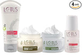 Lotus Professional Whitening & Brightening Day Cream_50g + Night Cream_50g + Face wash_80g + Face Serum_30ml ( Set of 4 )