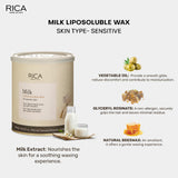 Rica Milk Liposoluble Wax for Sensitive Skin, 800ml