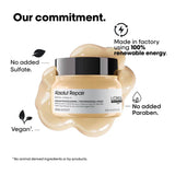 L'Oréal Professionnel Absolut Repair Shampoo With Protein And Gold Quinoa For Dry And Damaged Hair, Serie Expert