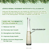 Jovees Rosemary Water Hair Growth Spray | Controls Hair Fall | Increases Hair Density | Fights Dandruff | Lightweight & Non-Greasy | For Men & Women 200ml