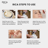 Rica Brazilian Wax with Avocado Butter Women Bikini and Sensitive Area Waxing for Upper Lips, Underarms & Eyebrows (800 gm)