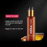 Godrej Professional Keracare Nourish Shine Argan Hair Oil (100ml) | For Glossy Nourished Hair | No Sulphate & Paraben | UV-Protect Formula