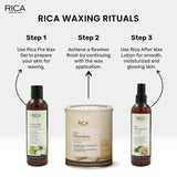 Rica White Chocolate Liposoluble Wax for Dry Skin with Glyceryl Rosinate, Natural Beeswax and Zinc Oxide (800g)