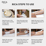 Rica Aloe Vera Liposoluble Wax For Men & Women| Less Painful & Remove Tan Skin| Quick & Easy Hair Removal Wax For Sensitive Skin| 800 ml