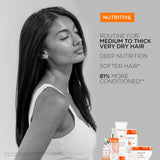 Kerastase Nutritive Bain Satin Riche Shampoo | Cleanses & Deeply Replenishes Moisture | With Plant-Based Proteins & Niacinamide | For Medium to Thick to Dry Hair | 8.5 Fl Oz
