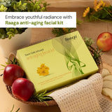 Raaga Professional Stem Cells Infused Anti Aging Facial Kit | Evening Primrose, Swiss Apple Stem Cells | Fights Acne | 6 Step Facial Kit for All Skin Types (61 gm)