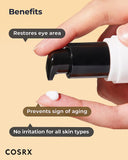 COSRX Snail Peptide Eye Cream with 73.7% Snail Mucin and Niacinamide - Brightening Korean Night Cream for Fine Lines and Dark Circles