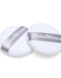 Beautilicious Large Luxury Powder Puff - Round (White)