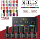 SHILLS PROFESSIONAl TRUTTI FRUTTI 65PCS GEL POLISH 5PCS FREE ( VAGAD )