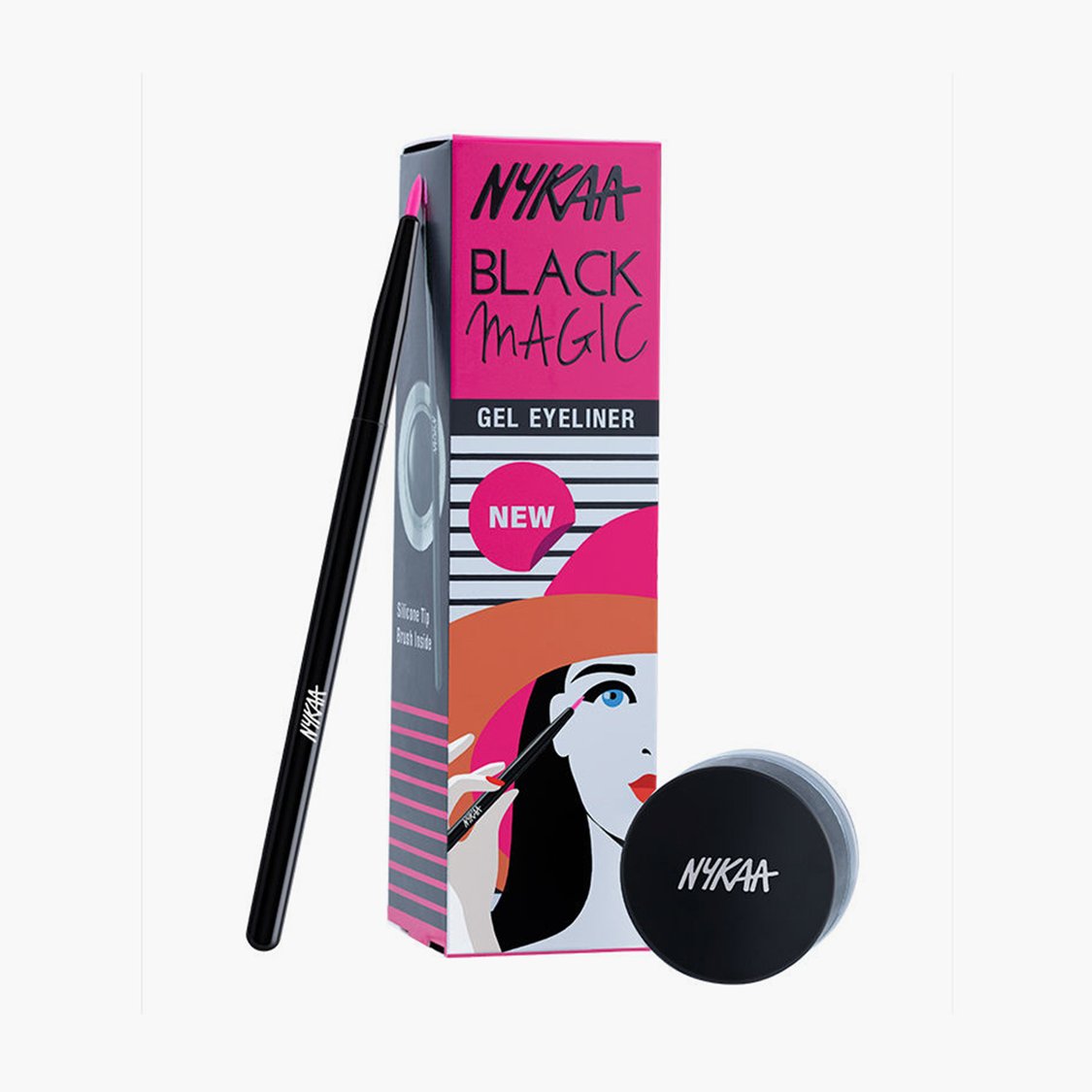 NYKAA Black Magic! Gel Eyeliner jet black