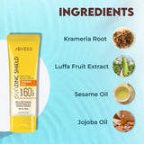 JOVEES SUNZINC SHIELD SPF 60PA+++ Matte Finish natural Mineral - SPF 60 PA+++ 100g