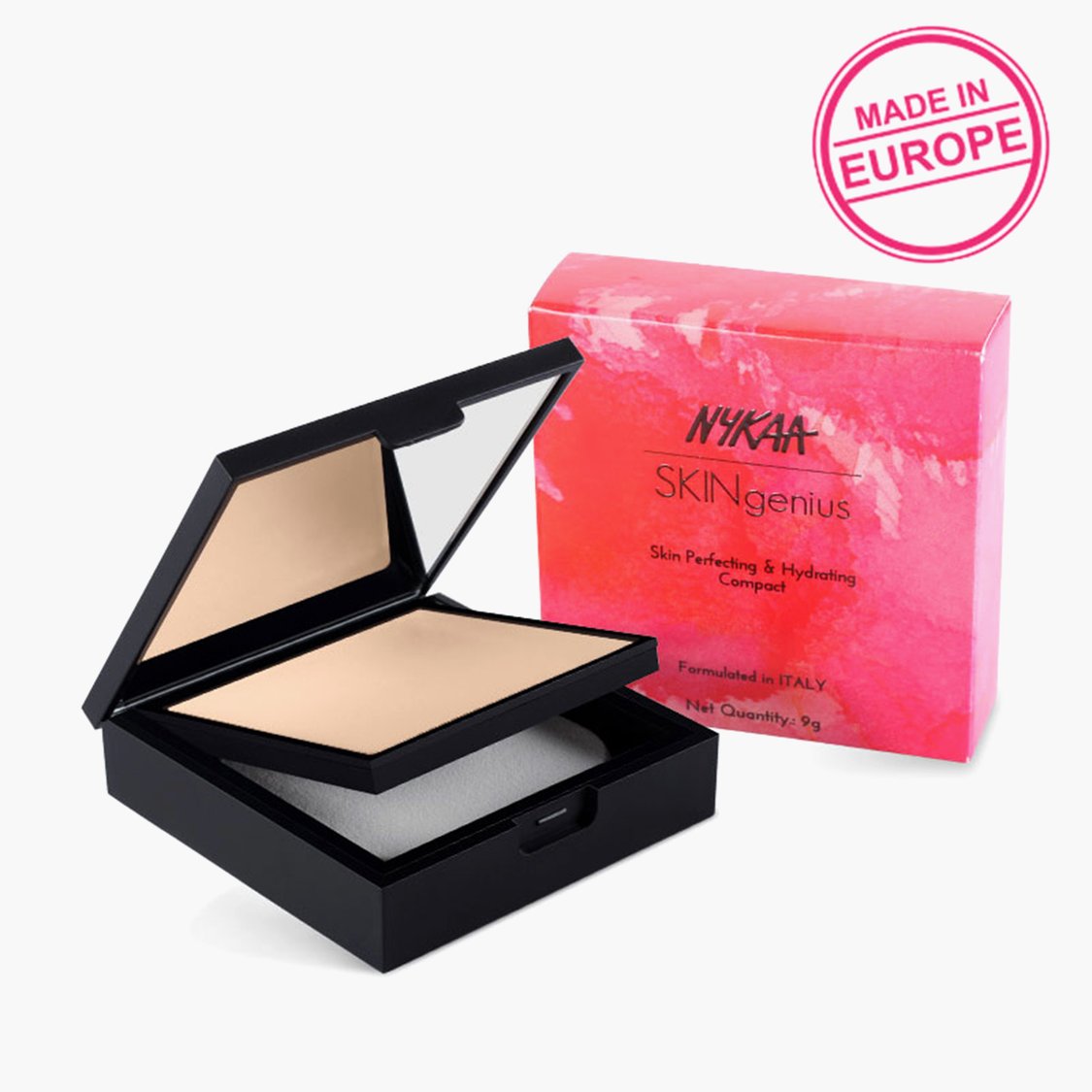 NYKAA Skingenius Skin Perfecting & Hydrating Compact 9g