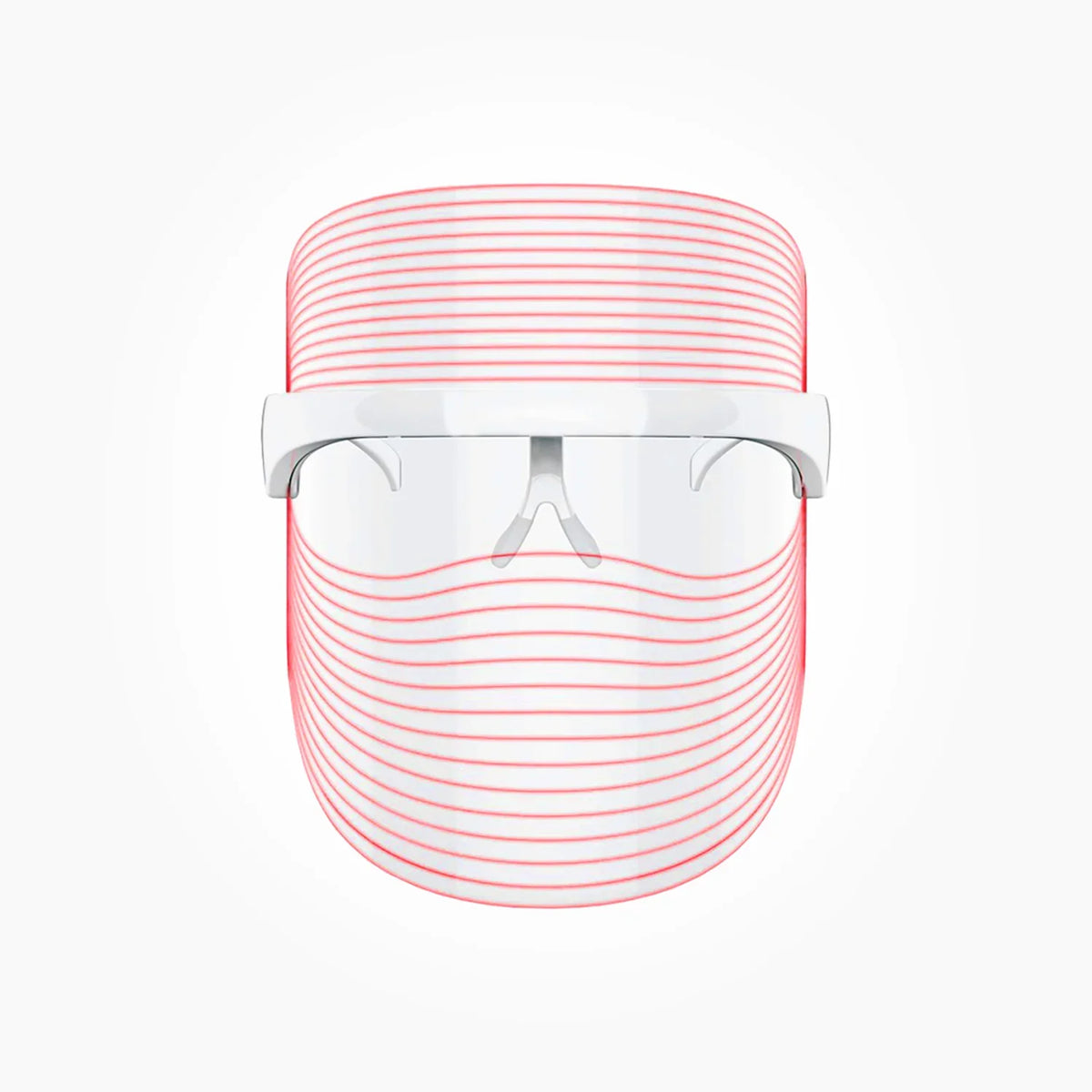 WINSTON LED LIGHT THERAPY FACE MASK TRANSPARENT & WHITE WITH 3 LIGHT MODES
