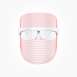 WINSTON LED LIGHT THERAPY FACE MASK TRANSPARENT & WHITE WITH 3 LIGHT MODES