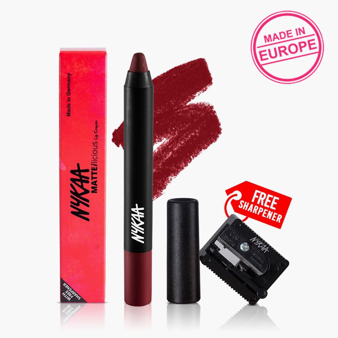 NYKAA Matte-ilicious Lip Crayon Lipstick Perfect
