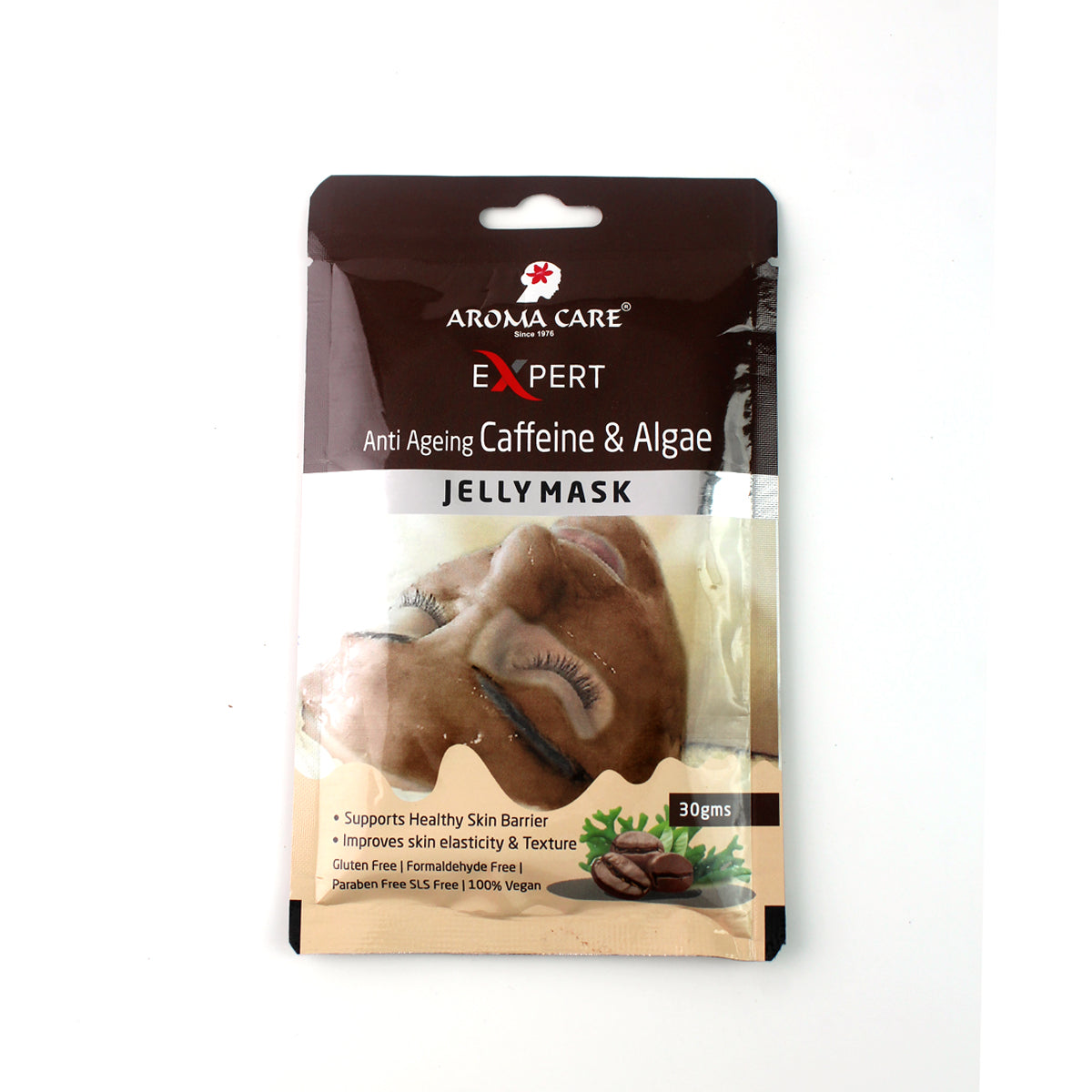 'Anti-Ageing Caffeine & Algae Jelly Peel-Off Mask 30gm | Firming & Rejuvenating Face Mask with Caffeine & Algae Extracts'
