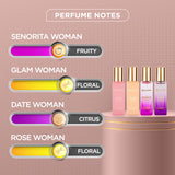 Bellavita Luxury Perfume Gift Set For Women - 4 x 20ml