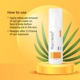 Riyo Herbs Sun Protection Cream Mattifying Gel Cream Based Formula With UVA/UVB Rays, Non-Greasy &amp; Sweat Proof Cream for Face &amp; Body, No Harmful...
