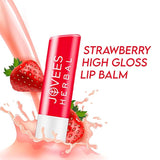 Jovees Herbal Strawberry High Gloss Lip Balm For Soft, Glossy And Supple Lips | 24 Hour Hydration | Rejuvenates Dark, Pigmented, Dry, Chapped And Discoloration Lips 5g