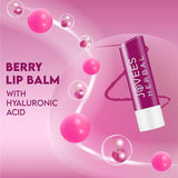 Jovees Herbal Berry Lip Balm with Hyaluronic Acid | 24 Hour Hydration | Rejuvenates Dry and Chapped Lips | Gives Soft & Supple Lips 5g