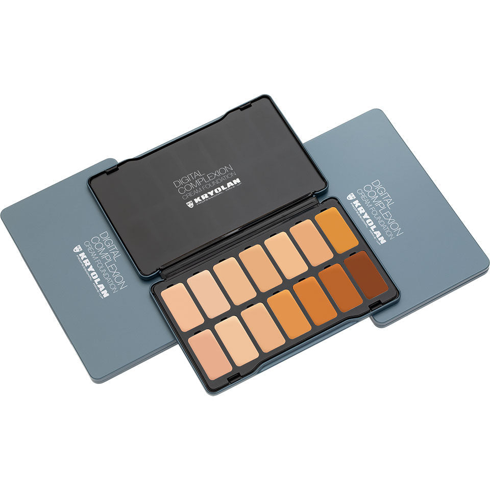 Kryolan Professional Makeup Digital Complexion Cream Foundation Palette 14 Colors