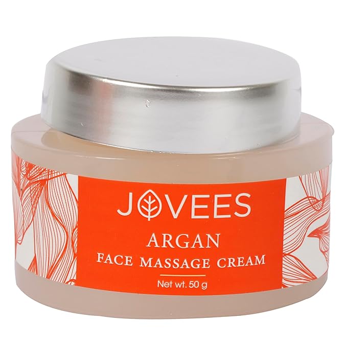 Jovees Herbal Argan Oil Face Massage Cream  With Papaya Enzyme 50g
