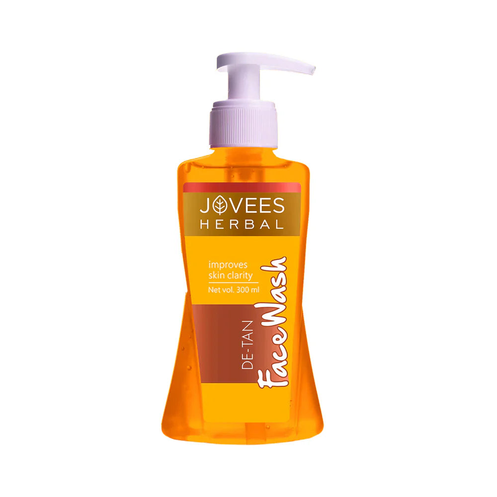 Jovees De-Tan Face Wash | Brightens And De-Tans Skin | Clarifies 300ml
