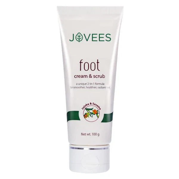 Jovees Foot Care Cream & scrub | 2-in-1 Formula | Hydrates & Heals