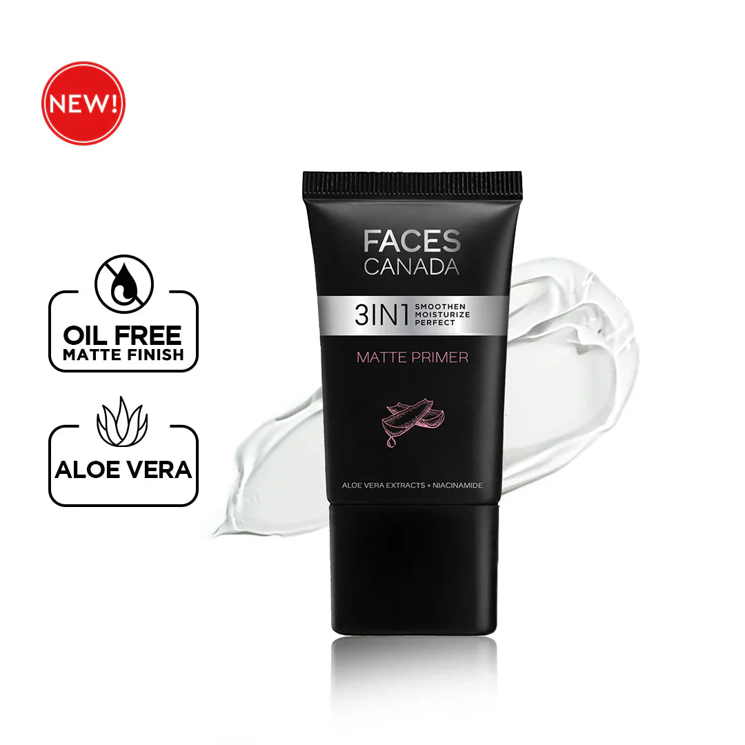 Faces Canada Matte Primer 3 in 1 Smoothen Moisturize Perfect 30g
