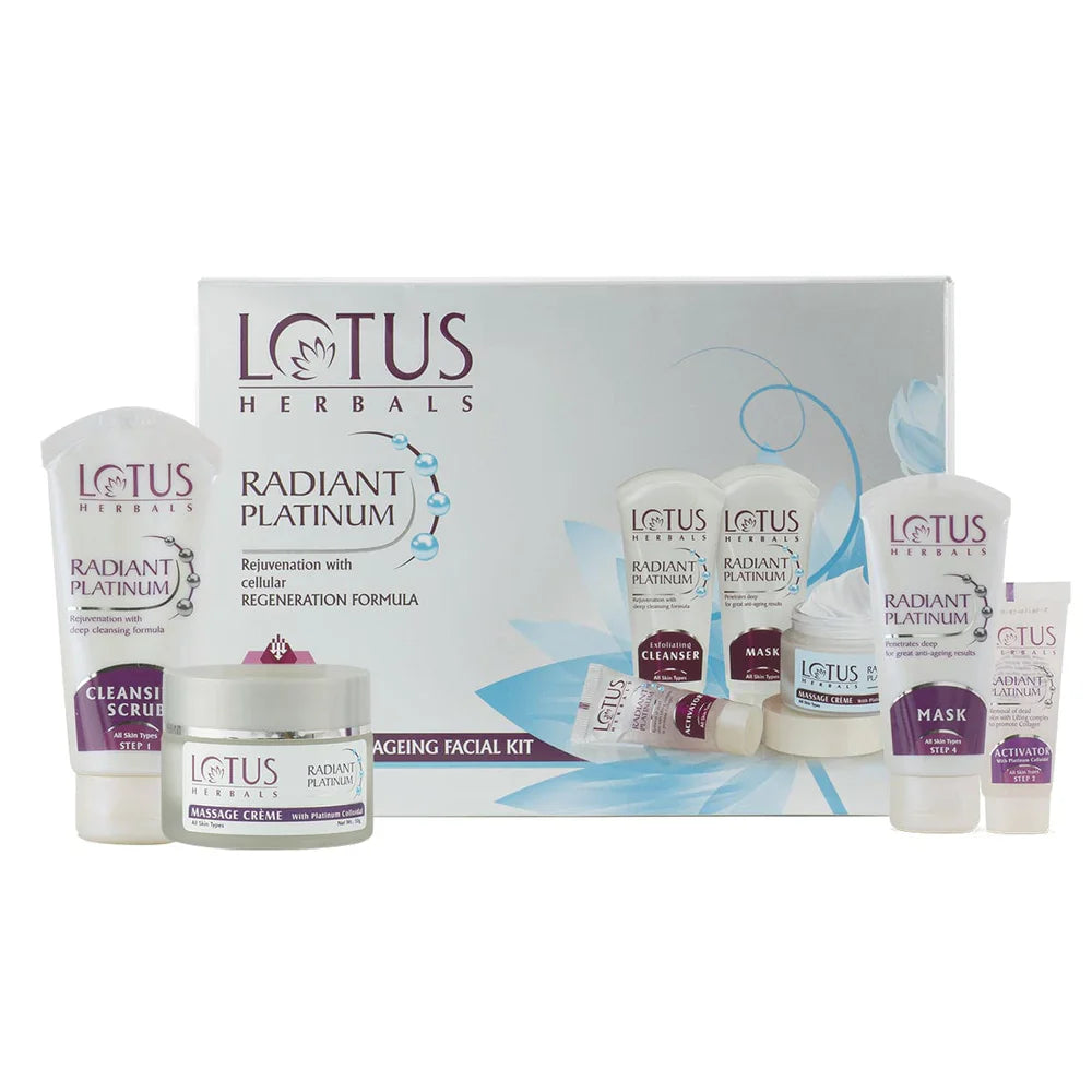 Lotus Herbals Radiant Platinum Cellular Anti Ageing Facial Kit