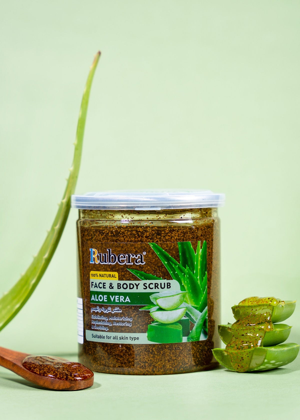 Rubera Aloe Vera Face and Body Scrub 500ml