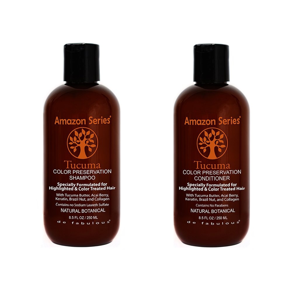 Amazon Series Tucuma Color Preservation Shampoo and Conditioner Combo Pack (250ml + 250ml)