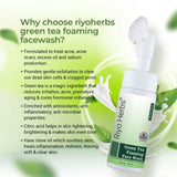 Riyo Herbs Green Tea Foaming Face Wash With Aloe Vera Cucumber & Clove Oil 150ml