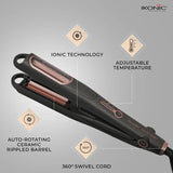 Ikonic Professional Rolling Plates Super Crimper Grey