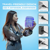 WINSTON LED LIGHT THERAPY FACE MASK TRANSPARENT & WHITE WITH 3 LIGHT MODES