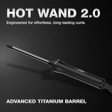 Ikonic Professional Hot Wand 2.0 Electric Hair Curler 9mm Titanium