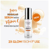 Olay Luminous Vitamin C Super Serum With 99% Pure Niacinamide - Lightens Dark Spots, 30 ml