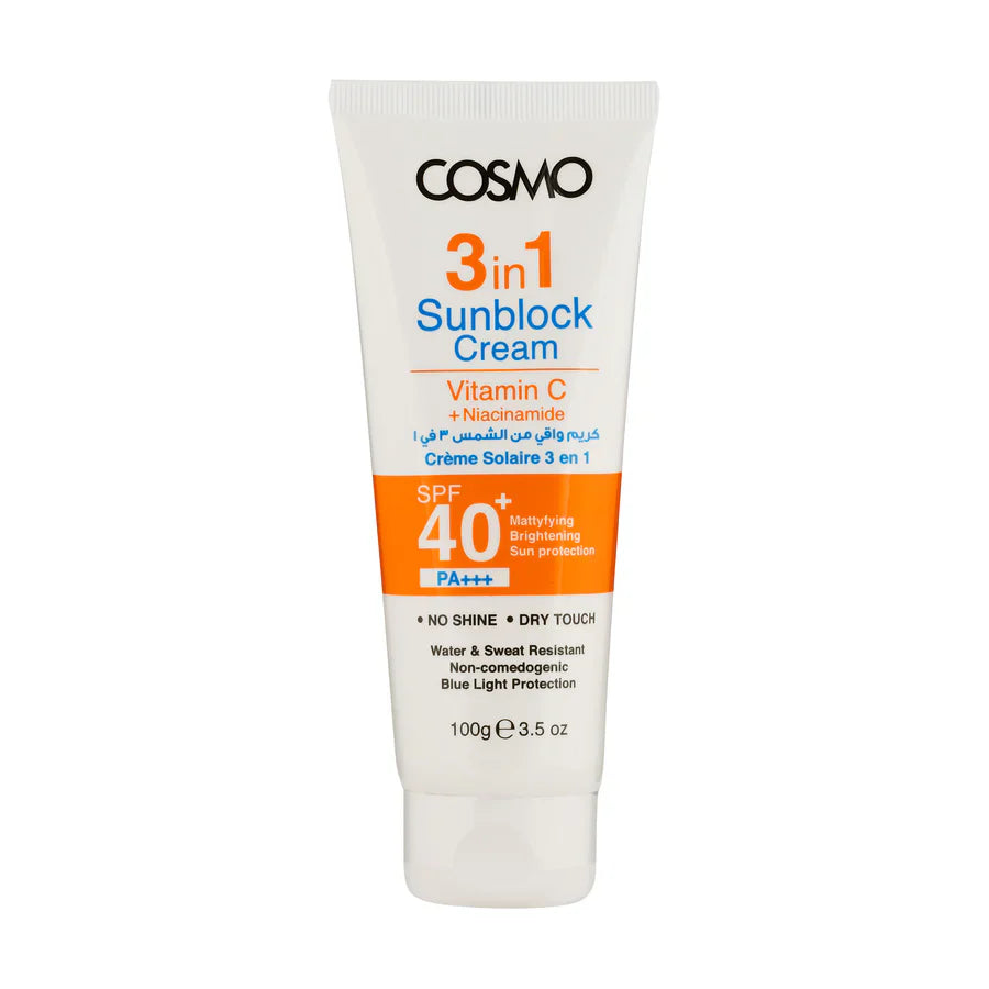 3 In 1 Sunblock Cream Vitamin+Niacinamide SPF 40+ (100g)
