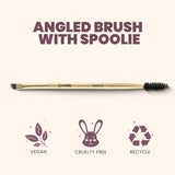 Artist's Arsenal Brush | Angled Brush With Spoolie