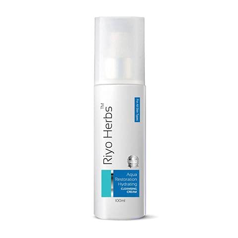 Riyo Herbs Aqua Restoration Cleansing Cream With Natural Extracts, All Skin Types Deep Cleanses For Women - 100ml